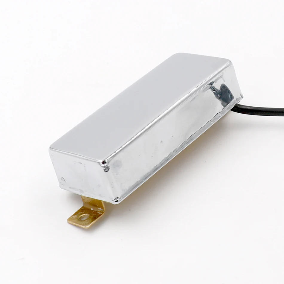 Donlis Alnico 5 Magnet Chrome Cover Mini Humbucking LP Guitar Pickup With 4 Conductor Splitting Output Wire