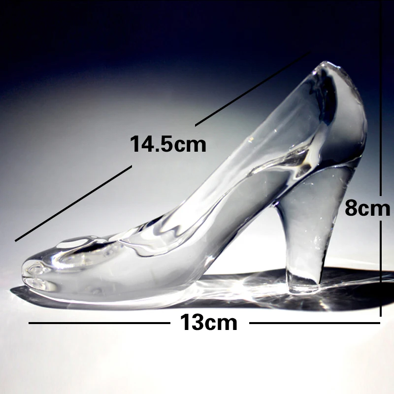 Cinderella crystal high-heeled glass shoes valentine's girlfriend girlfriends birthday gifts for Christmas