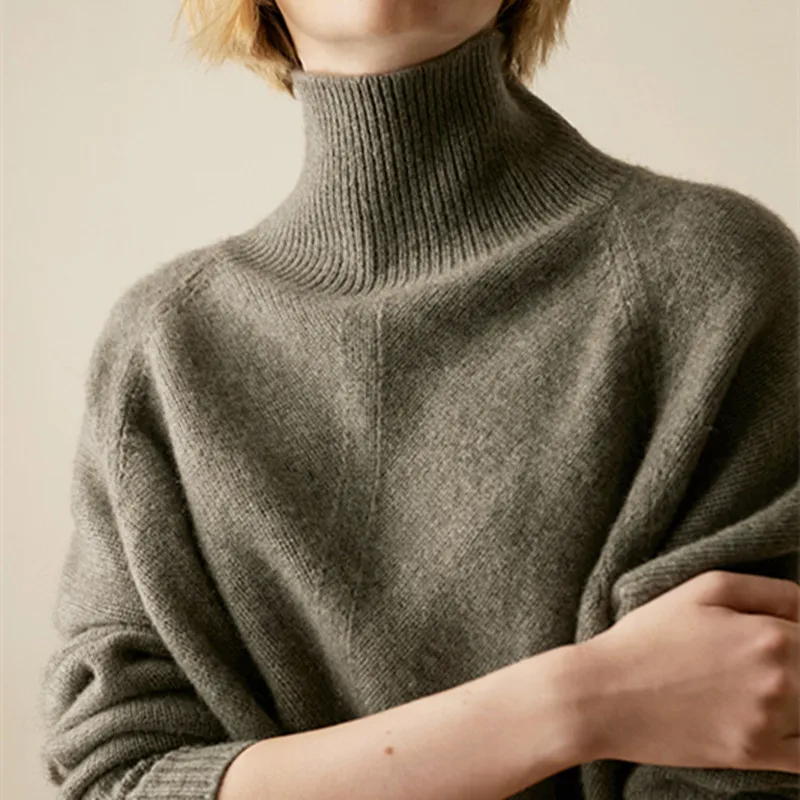 Autumn Winter sweater women turtleneck Cashmere sweater Loose women sweater knitting pullover sweaters tops new