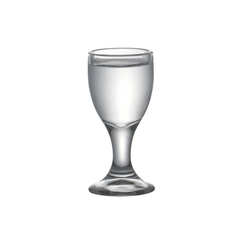 Set of 6pcs 0.3oz Lead Free Glass  Machine Made Chinese Old Fashioned Shot Glasses for Liqueur Vodka Spirit Dinks 10ml