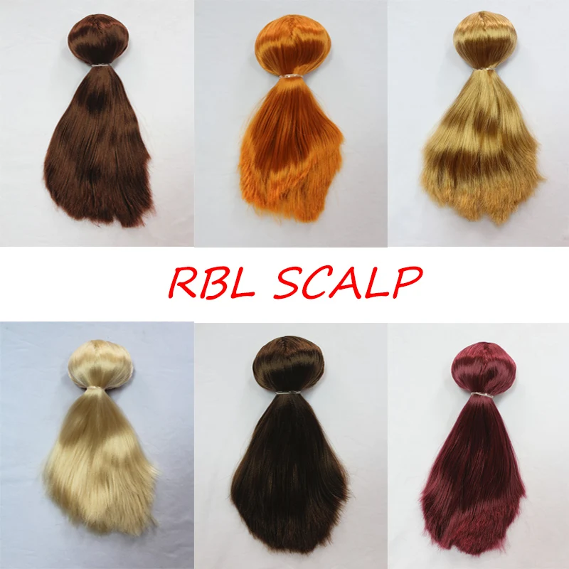 RBL Blyth doll scalp wig including inner shell straight hair series BL52