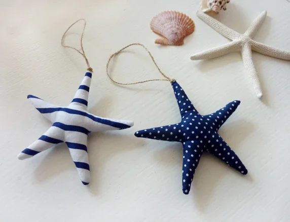 Marine Theme Starfish Fabric DIY Crafts Accessories Hangings Hand Made Craft Pastoral Style Home Decoration