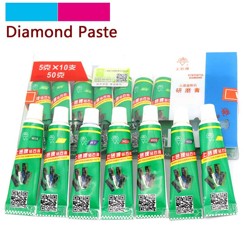 1pcs Diamond Grinding Polishing Paste W0.5-W40 Needle Tube Paste Lapping Compound Metal Jade Amber Buffing Abrasive Tools