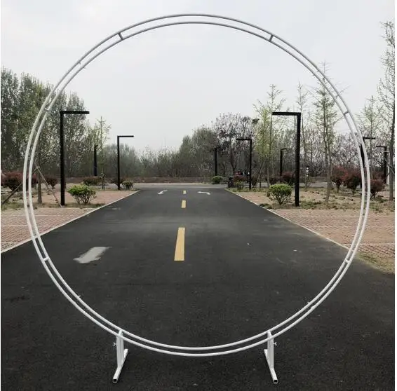 

New wedding props ring double pole round arch frame flower door arch arch wedding door custom