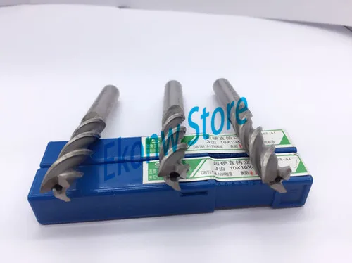 5 pcs 7 millimetri 8 millimetri 9 millimetri 10 millimetri Estesa allungamento Lungo tre Tre 3 Flauto HSS Fresa cutter CNC Bit Fresa Extra Lungo