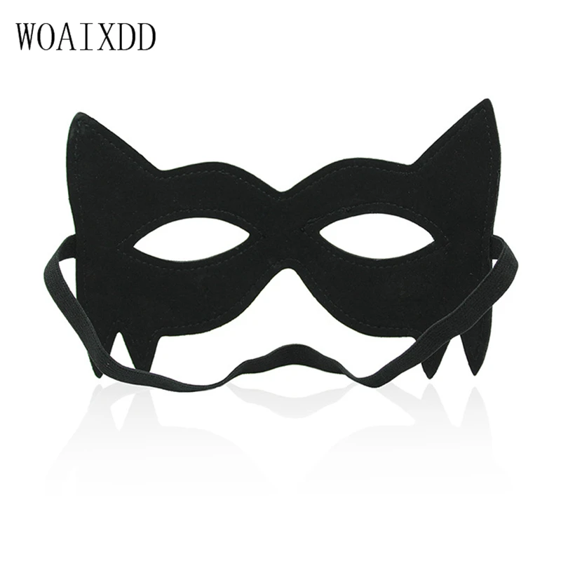 Leather Blindfold Adult Games BDSM Flirt Sex Toy Sexy Eye Mask Sleeping Masquerade Cat Eye Party club Coslay Mysterious