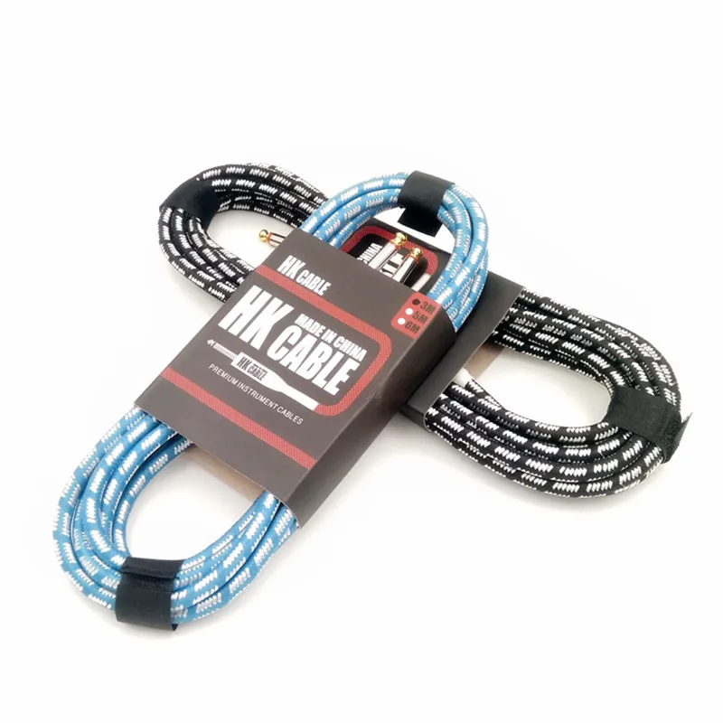 سلك كابل غيتار كهربائي ، لا ضوضاء ، كابل باس محمية للغيتار ، ملحقات مكبر الصوت ، الآلات الموسيقية ، 3 م ، 5 م ، 10 م