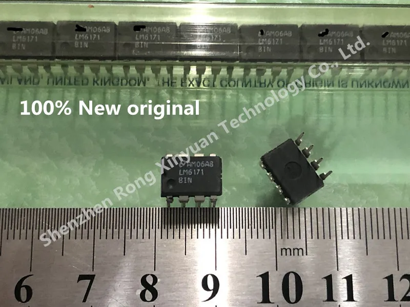 

100% New original LM6171BIN LM6171 High Speed Low Power Low Distortion Voltage Feedback Amplifier