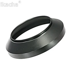 49 52 55 58 62 67 72 77 82mm Black Camera Metal Lens Hood Wide Angle Screw In Mount Lens Hood for Canon Nikon for Sony Pentax