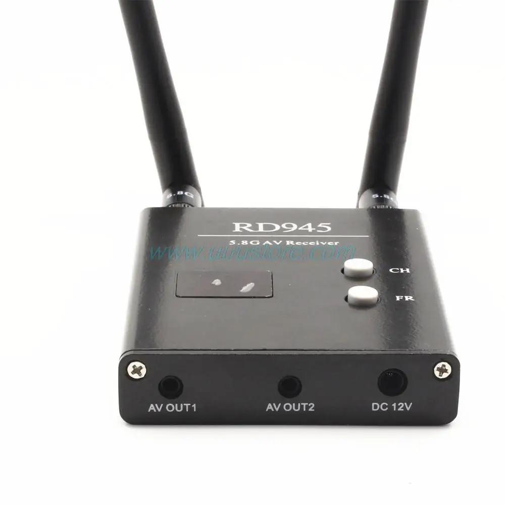 Wireless 5.8G 48CH RD945 Dual Diversity Receiver With A/V and Power Cables For FPV Racing Drone RC  Airplane Toys Part