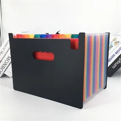 Hot Sale 24 Pockets Expanding File Folder A4 Organizer Portable Business File Office Supplies Document Holder Carpeta Archivador