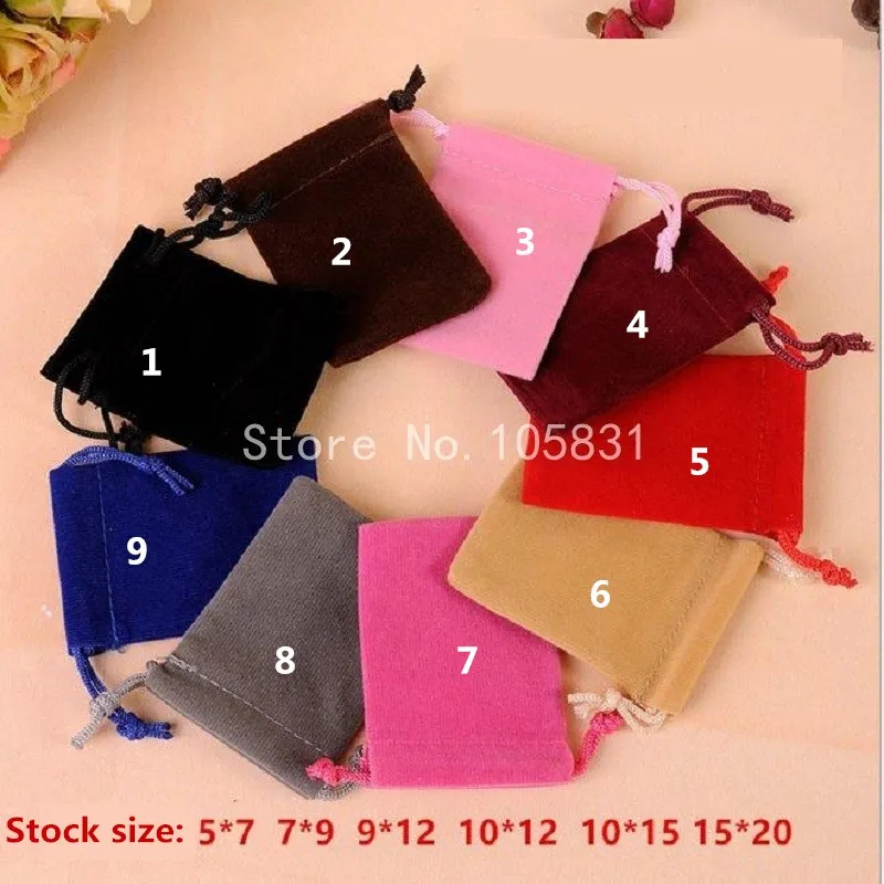 100x Custom Logo Printed Drawstring Mobile Phone Bag Gift Jewelry Packaging Bag Square Velvet Cloth Cell Phone Pouch