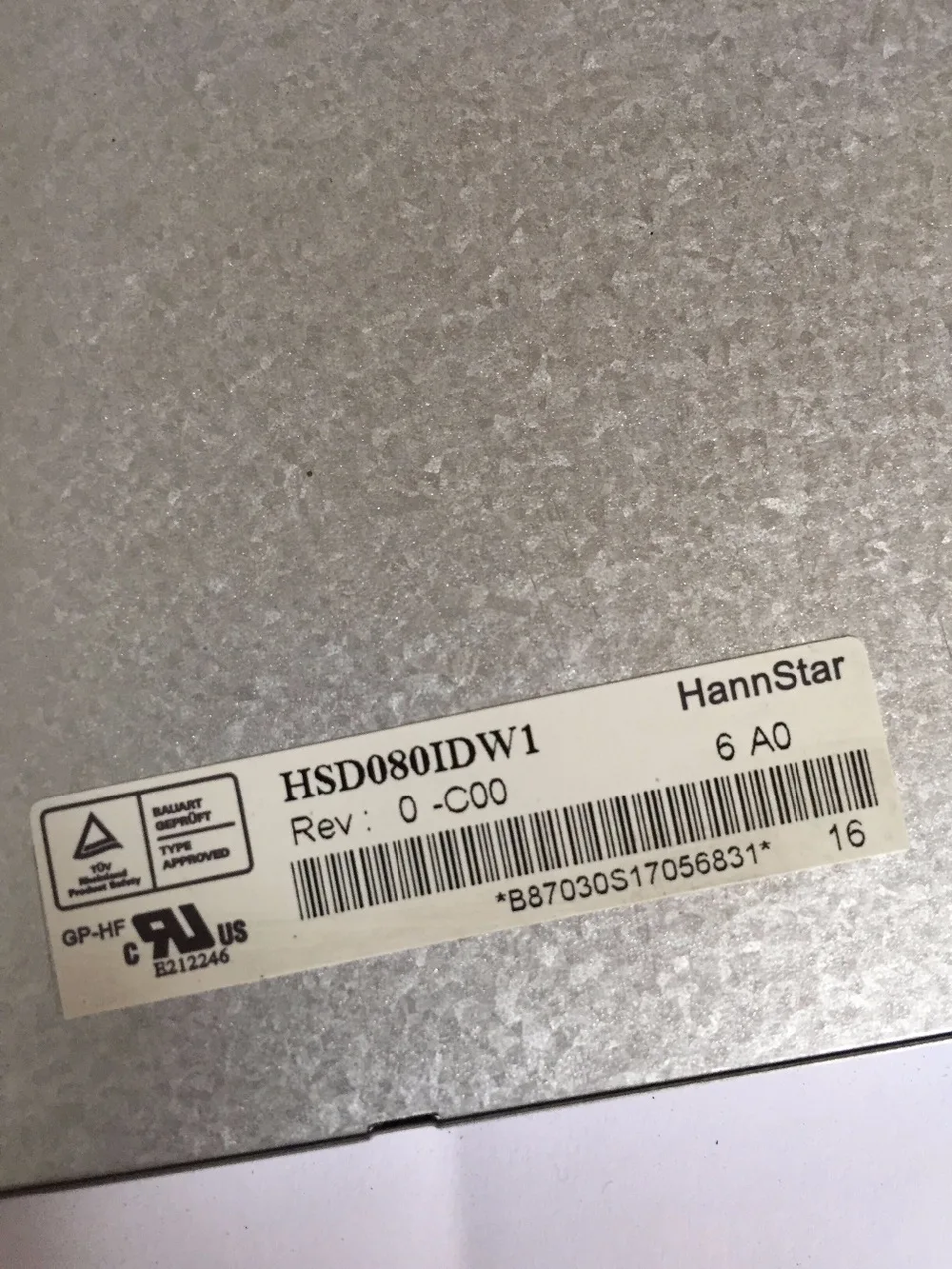 HSD080IDW1-C00 HSD080IDW1-C01 scherm