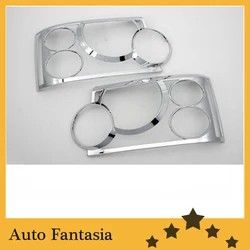 Auto Chrome Parts Chrome Head Light Cover for Range Rover HSE (L322) 05-10-Free Shipping