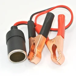 Alligator clips Crocodile wire Male/female to Car cigarette lighter DC Voltage meter ammeter capacity power meter monitor, etc