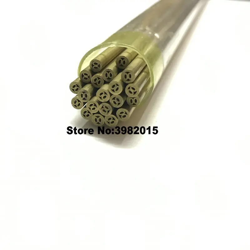 Drilling Brass Electrode Tube OD3.0*500mm Multi Hole Brass for CNC Wire Cut Drill Die Hole Machine