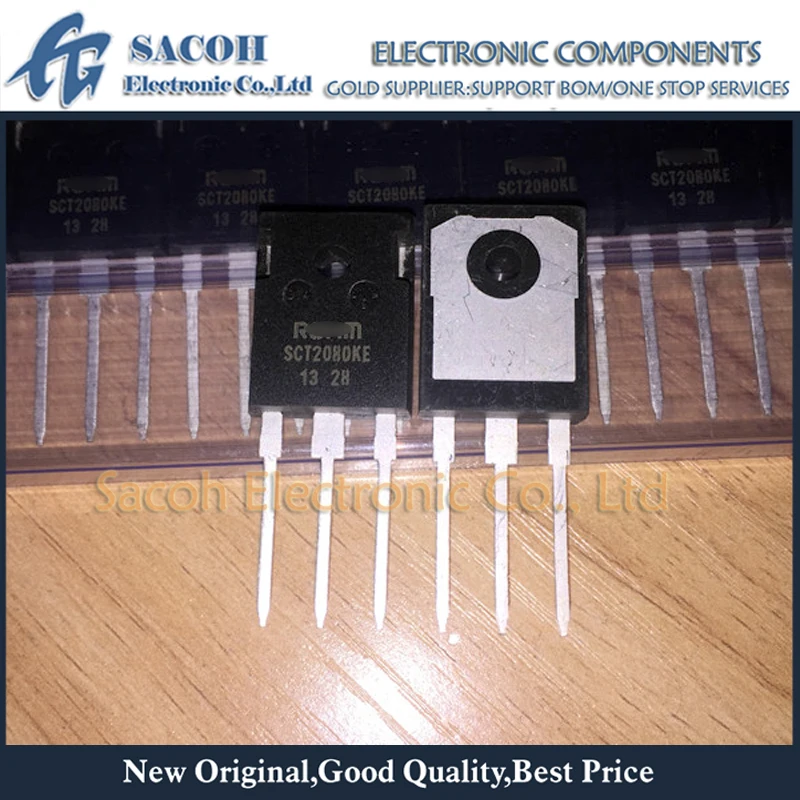 

Refurbished Original 2Pcs/Lot SCT2080KEC SCT2080KE OR SCH2080KEC SCH2080KE TO-247 40A 1200V N-Channel SiC Power MOSFET