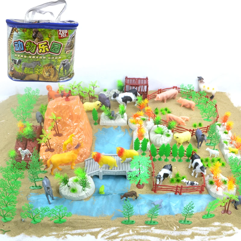 Novel and Strange Toy Forest Wildlife Park Suite Simulated Ecosystem Animal Model Early Cognition Game Parent-child Interaction