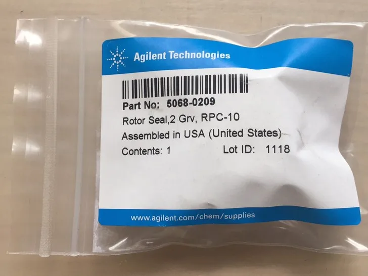 

For Agilent Rotor Seal 2 grv, Elongated Groove 5068-0209