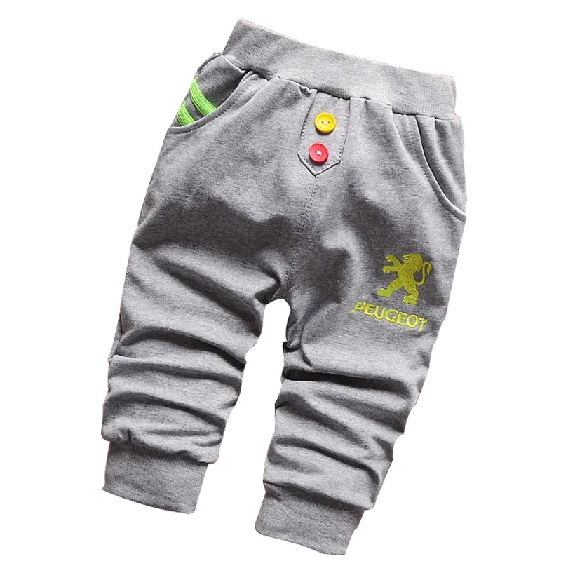 2016 autumn new style baby cotton casual pants boys and girls pants Leo pattern children pants