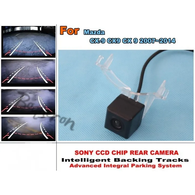 

For Mazda CX-9 CX9 CX 9 2007~2014 Smart Tracks Chip Camera / HD CCD Intelligent Dynamic Parking Car Rear View Camera