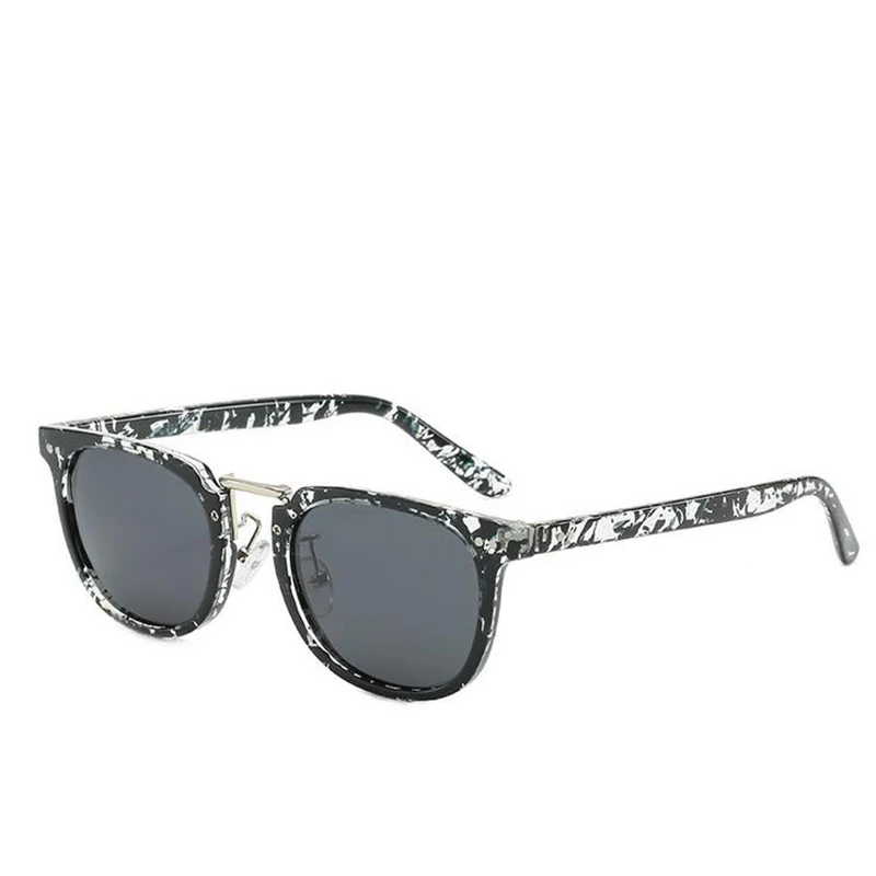 Men Sunglasses Women Myopia Square Rivets Fraame Black Lens Diopter Glasses Short-sighted Sun Glasses 0 -0.5 -1.0 -2.0 TO -6.0