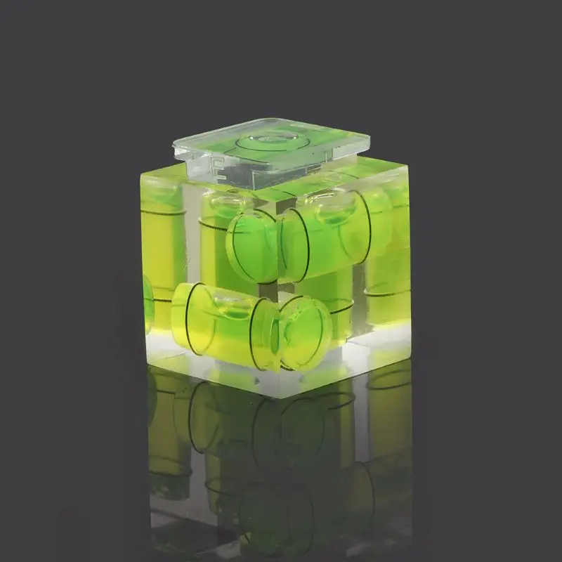 Two Three-Dimensional Bubble Spirit Level For Camera Level Adapter For Cameras Measure Tools