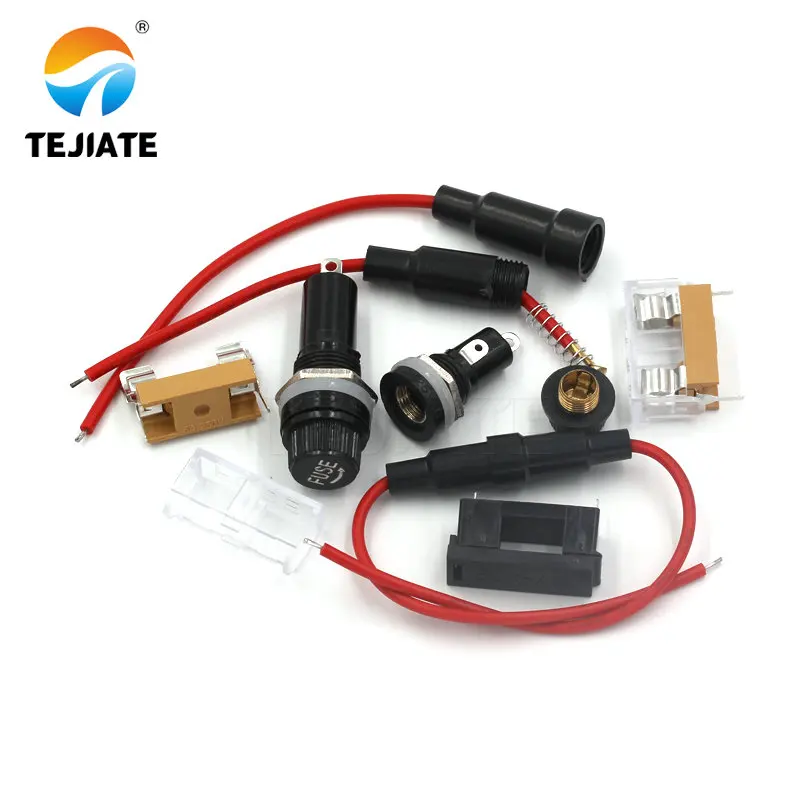 5 Pz/lotto fusibile di Vetro supporto di 5X20MM 6X30mm primavera cintura fusibile di clip/scatola BLX-A