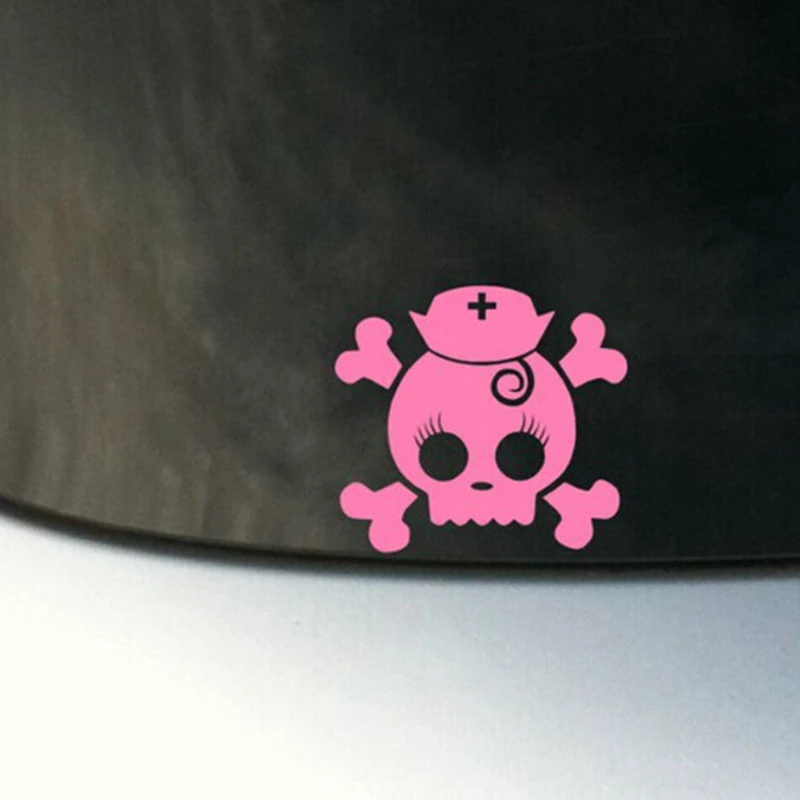 Nurse Skull vinyl car decal - skull decal for Macbook Laptop Sticker - Nurse decal