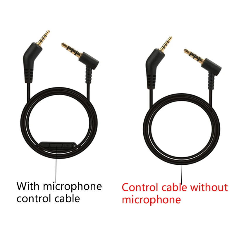 SHELKEE استبدال سماعة الصوت وصلة كابل خط ل Bose هادئة comfort t3 QC3 سماعة كابل مع هيئة التصنيع العسكري التحكم في مستوى الصوت