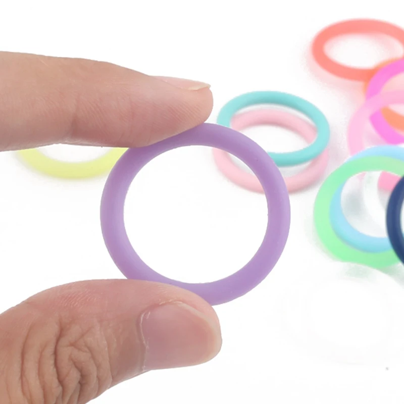 Clip de sucette circulaire en caoutchouc de 22mm, 5 pièces, anneau en Silicone, accessoires pour bébé, porte-sucette factice, adaptateur pour anneau MAM, anneau de dentition pour bébé