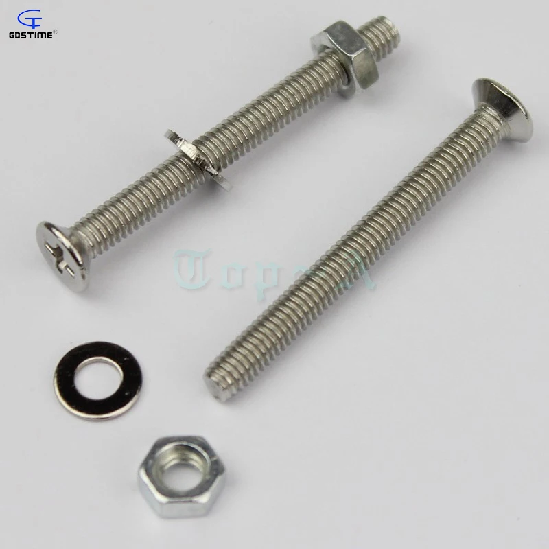 

Gdstime 100pcs M3x18 Metric Screw Silver Diameter 3mm Stainless Steel Pan Head Phillips Screws