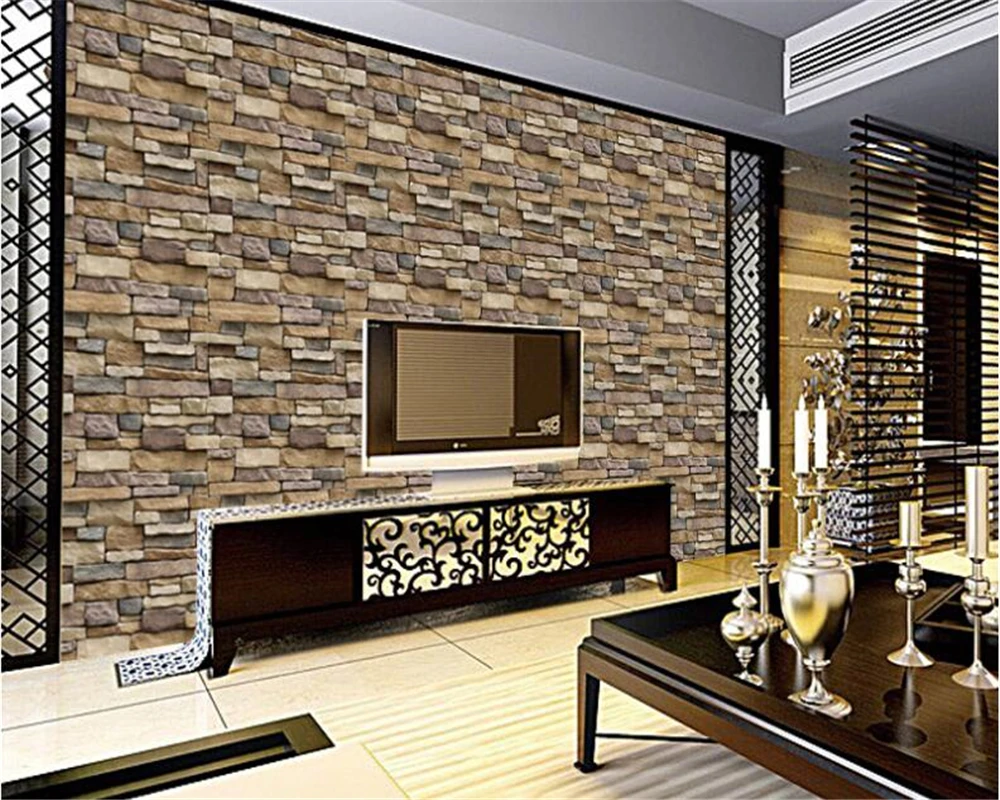 

beibehang Individual brick pattern wall paper bedroom living room bedroom den waterproof papel de parede 3d wallpaper mural 60cm