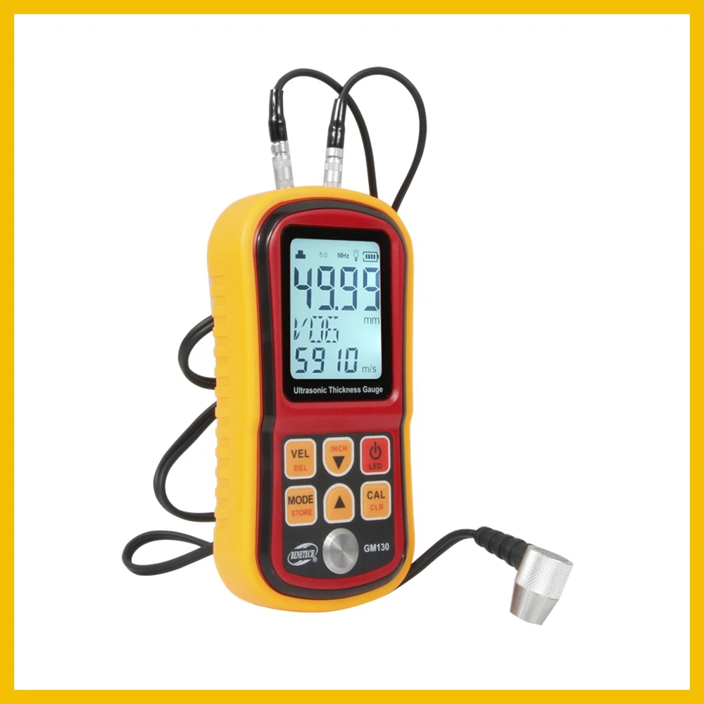 BENETECH Professional Digital Ultrasonic Thickness Gauge Auto Calibration to Assure the Accuracy measurement tool GM130-BENETECH