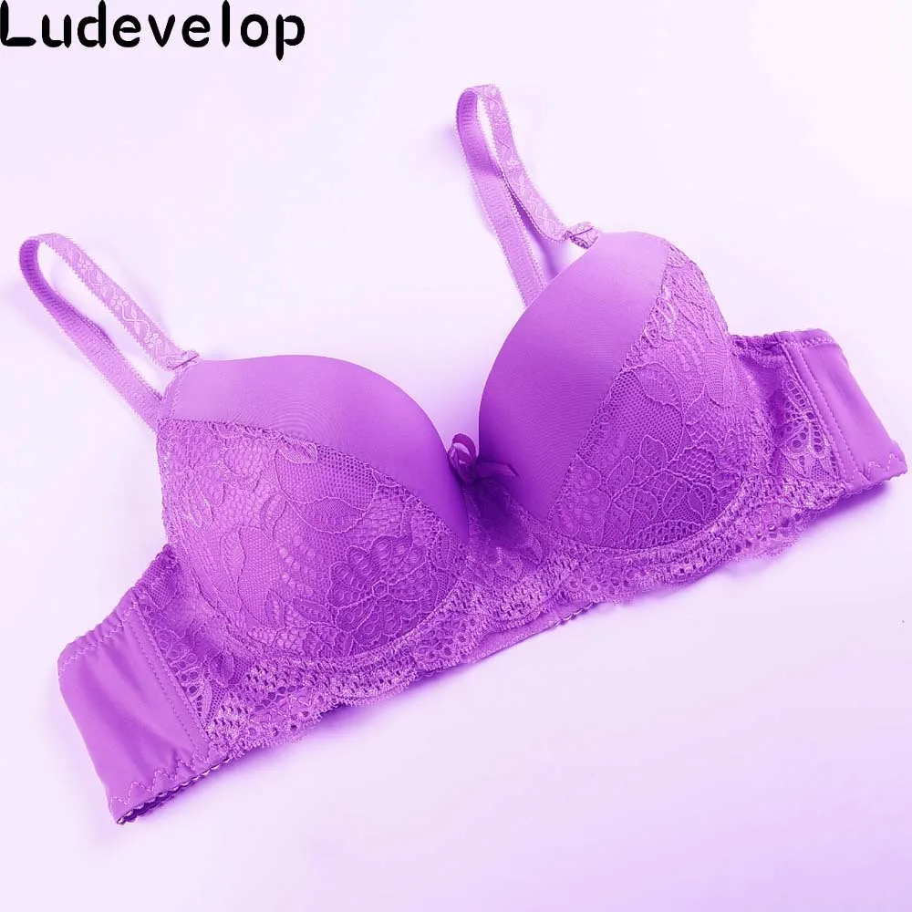Ludevelop ABC seksowny biustonosz koronki push up kobiety bielizna bawełna odświeżający biustonosze bielizna francuska dla kobiet