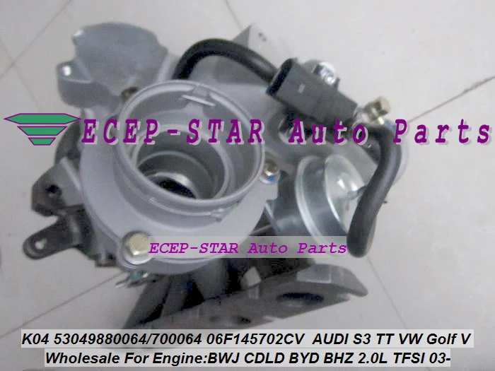 

К04 53049880064 06F 145702 CV 06F 145702 Турбокомпрессор CX для AUDI S3 TT для Volkswagen для VW Golf V BWJ CDLD BYD BHZ 2,0 TFSI