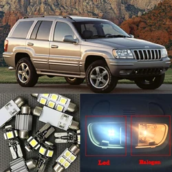 10x Canbus LED Interior Light Kit Package for 1999 2000 -2004 Jeep Grand Cherokee glove box Map Dome Trunk License plate Light