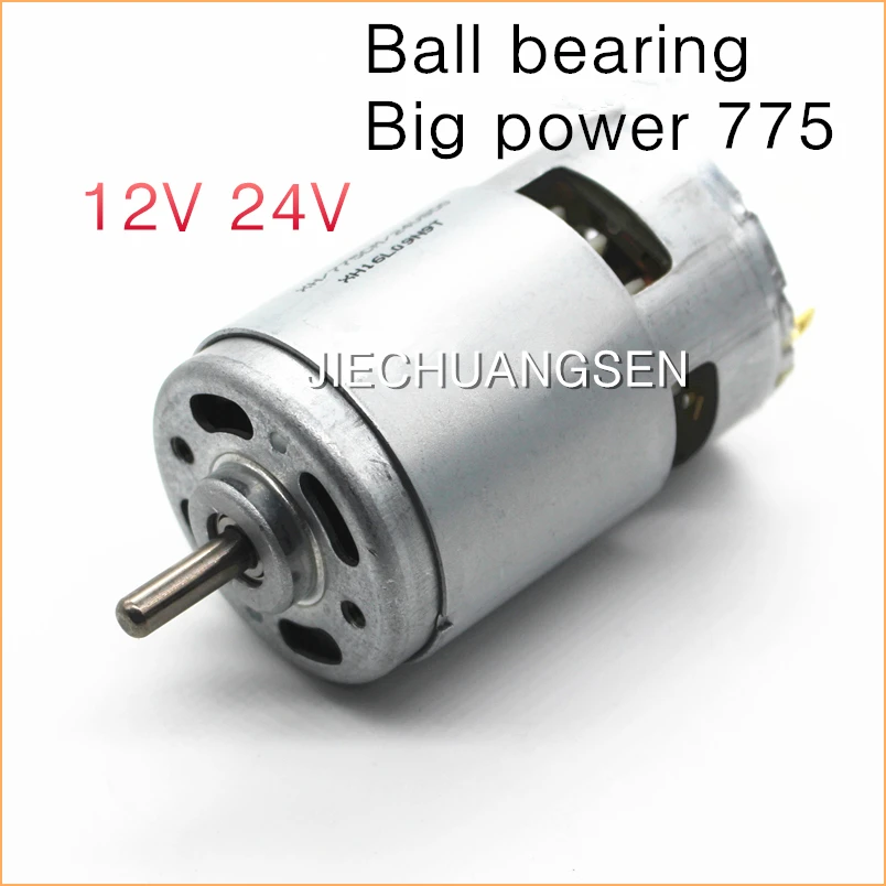 

Ball Bearing Big Power 775 DC Motor,High Speed High Torque Hair Dryer Electric Tool Motor DC12V24V