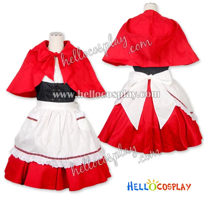 Gothic Lolita Costumes Red Dress H008