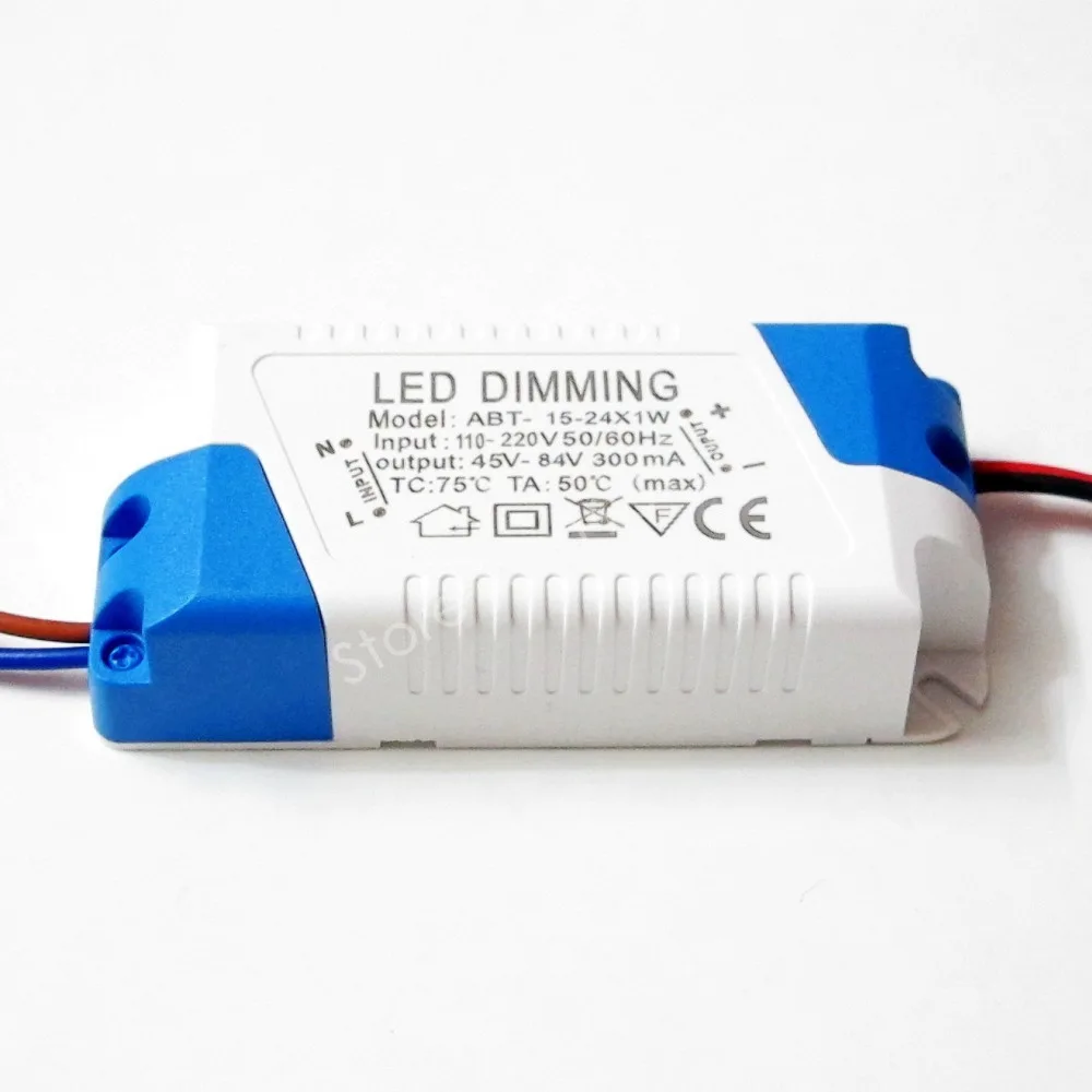 Dimmable 300mA 15-24x1W DC 45V - 84V Led Driver 15W 16W 18W 20W 22W 24W Power Supply AC 110V 220V for LED lights