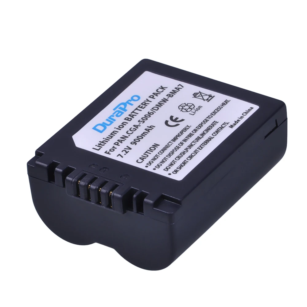 CGA-S006 DMW-BMA7 CGA S006E S006 DMW BMA7 Bateria Li-ion Battery For Panasonic Z1 BP-DC5-E DMW-BMA7 FZ18 FZ28 FZ30 FZ35 FZ38