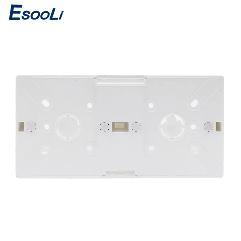 Esooli External Mount Box 172mm*86mm*33mm for 86 Type Double Touch Switches or Sockets Apply For Any Position of Wall Surface