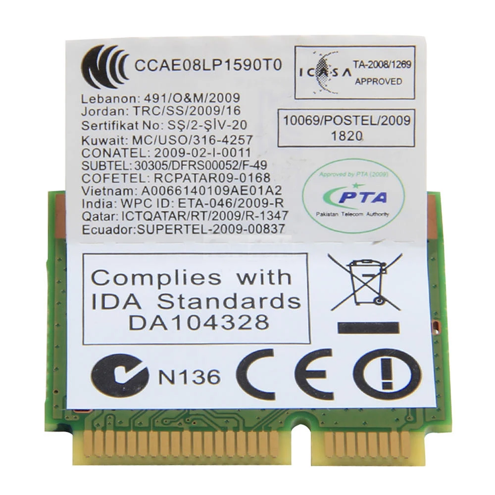 Tarjeta WiFi AR9285 802.11bgn para Lenovo IdeaPad Z360 B460 Z475 Z575 Series,FRU 20002357