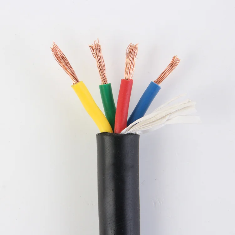 20 AWG 0.5MM2 RVV 2/3/4/5/6/7/8/10/12/14/16/18 Cores Pins Copper Wire Conductor Electric RVV Cable Black