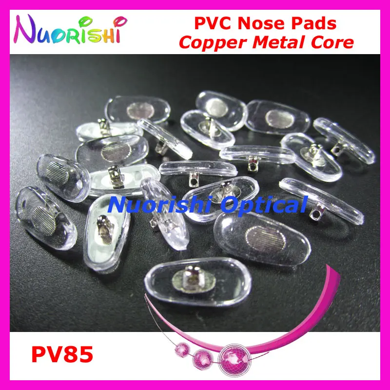 PV85 15mm With Copper Core Glasses Eyewear Eyeglass PVC Nose Pads Screw-in Eyewear Accessories Free Shipping