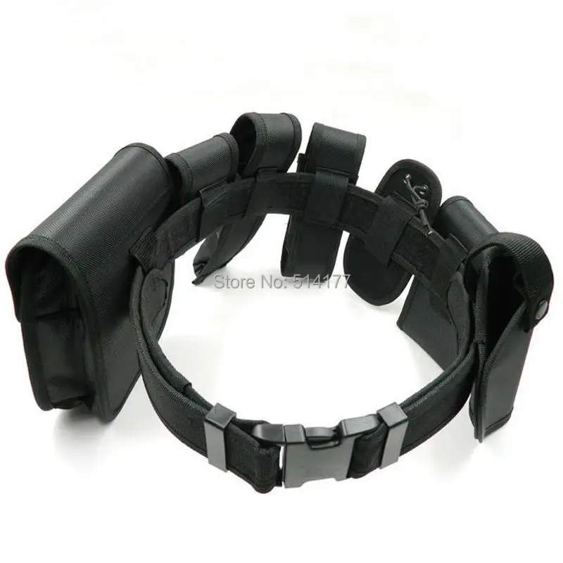 Outdoor Tactical Belt Multifunctional Security Belts Outdoor Training Polices Guard Utility Heavy Duty Combat  Belts 8pcs/sets