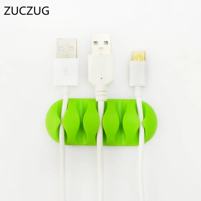 High quality ZUCZUG Cable Winder Earphone Cable Organizer Wire Storage Silicon Charger Cable Holder Clips for MP3 ,MP4 ,Earphone