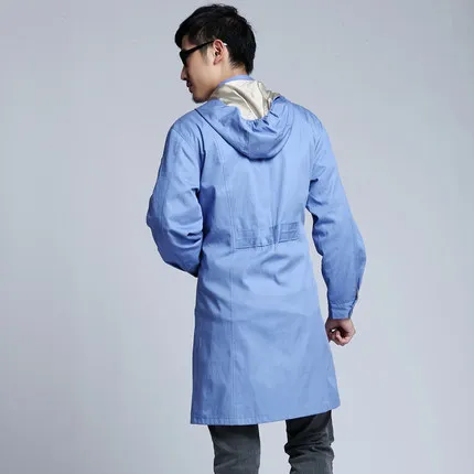 Double strengthen anti-radiation coat silver fiber anti-radiation work clothes with hood SHD004 both men and women