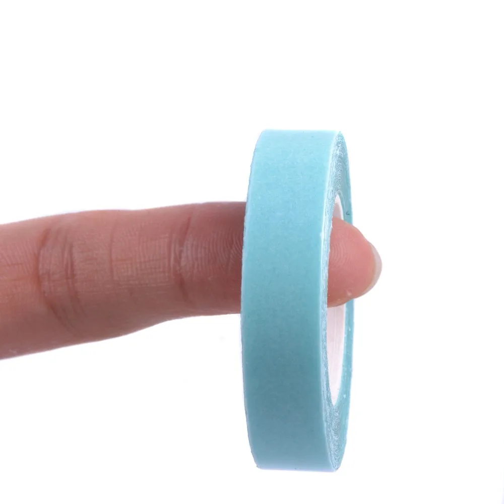 Nieuwe 1Cm X 3M Blauw, Wit Gewijd Professionele Roll Sterke Zelfklevende Dubbelzijdige Tape Voor Haarverlenging