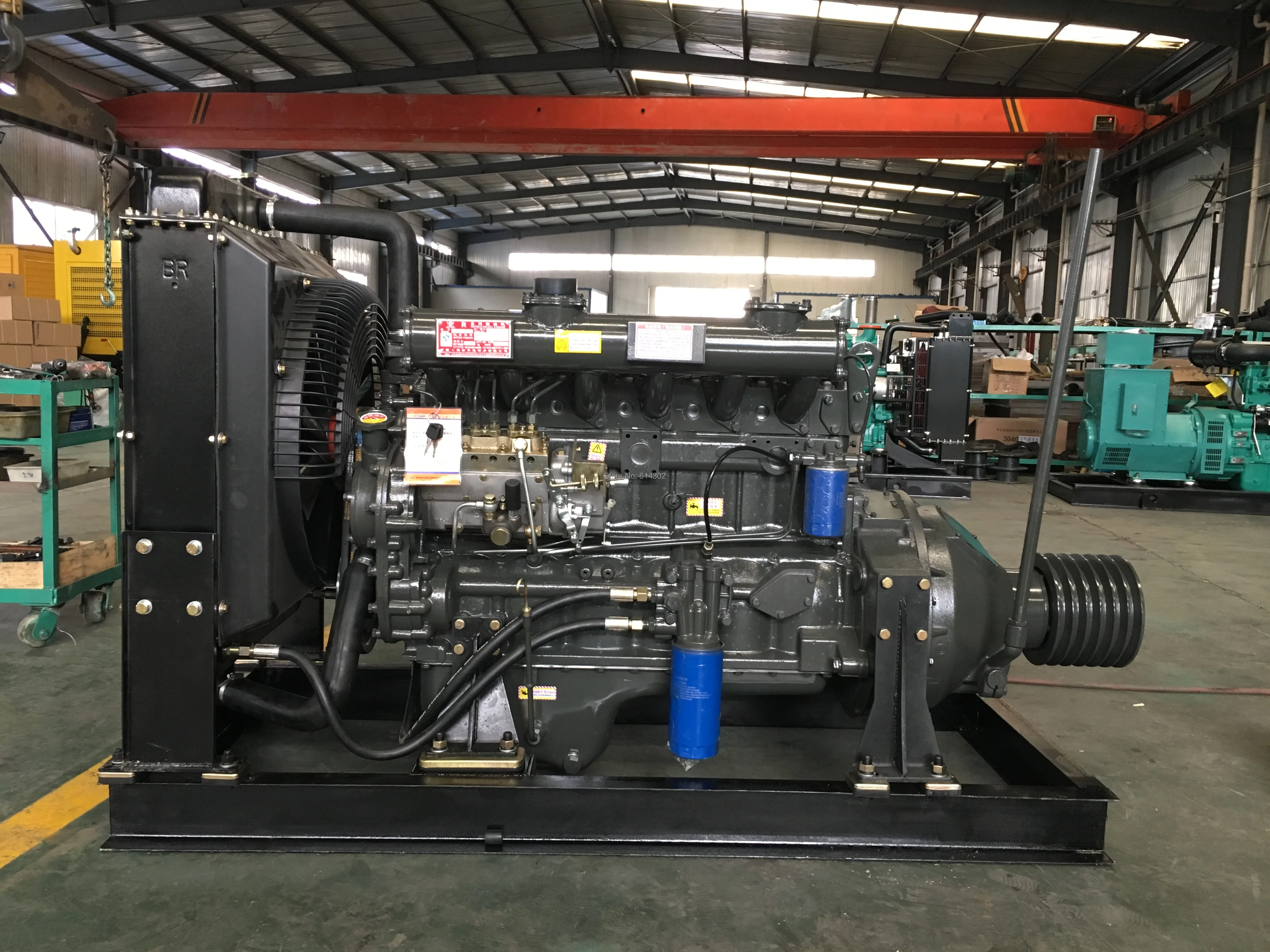 70kw/95Hp weifang fixed power diesel engine R6105AP for Water Pump & fixed power Usage with clutch connecting